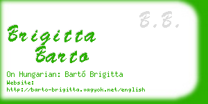 brigitta barto business card