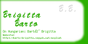 brigitta barto business card